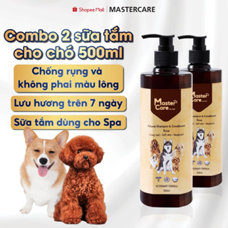 Combo 2 Sữa Tắm Chó MASTERCARE For Pet Siêu Khử Mùi Lưu Hương Lâu Ngăn Ngừa Ve Ghẻ Nấm Cho Bé 500 ML