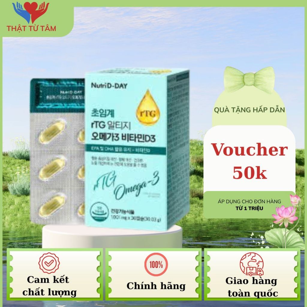 Viên Uống Supercritical Rtg- Omega 3 Vitamin D3