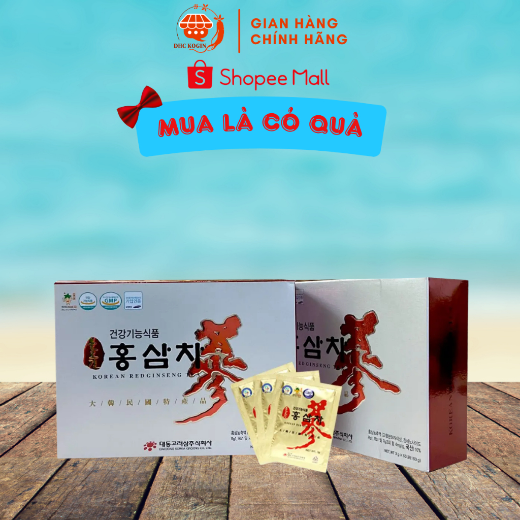 Trà Hồng Sâm Daedong - Korean Red Ginseng Tea (3g x 50 gói - 100 gói) - DHC Korea Ginseng