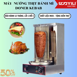 Lò Nướng Thịt Bánh Mỳ Doner Kebab 2 Buồng Đốt NT8 Bảo Hành 12 Tháng. Máy Nướng Gà Vịt Quay Tự Động Hàng Chính Hãng