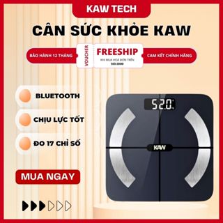 Cân Điện Tử Sức Khỏe Thông Minh Kết Nối Bluetooth KAW, Phân Tích Các Chỉ Số Cơ Thể, Bảo Hành 12 Tháng