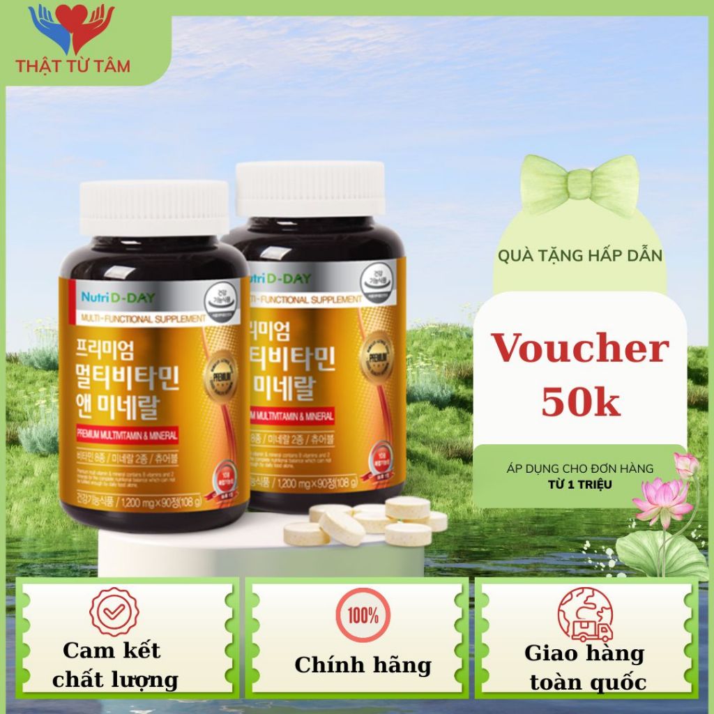 Viên Uống Bổ Sung Vitamin & Khoáng Chất Cho Cơ Thể Nutri D-DAY