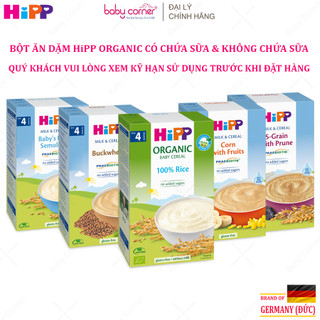 Bột ăn dặm hipp nhiều vị cho bé từ 4 tháng tuổi, hộp 250g