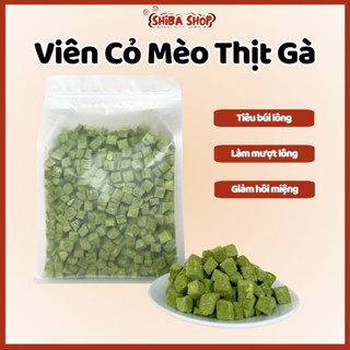 Cỏ Mèo - Gà Viên Mix Cỏ Mèo Hỗ Trợ Tiêu Búi Lông, Giảm Stress Cho Mèo Và Làm Sạch Răng ShibaShop