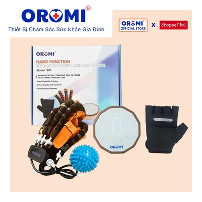 Máy tập tay phục hồi chức năng OROMI 965 - Găng tay Robot, Máy co bóp tay tự động cho người bị liệt