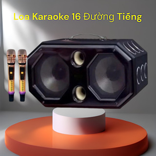 Loa Karaoke Xách Tay 16 Đường Tiếng - Bass Đôi 20cm, Công Suất 1300W, Kết Nối Bluetooth 5.0, USB, HDMI, Có Reverb.BH 12T