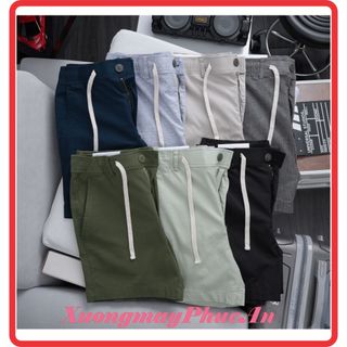 Quần Short Nam Lưng thun chất Kaki Form ôm ngắn trên gối
