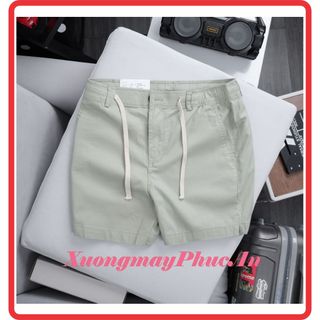 Quần Short Nam Lưng thun chất Kaki Form ôm ngắn trên gối