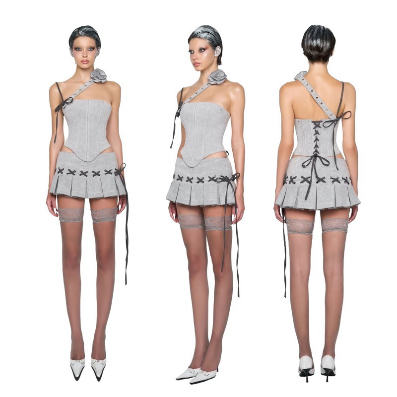 Corset & Chân váy xám - LSOUL (LSEOUL), HAPER SET
