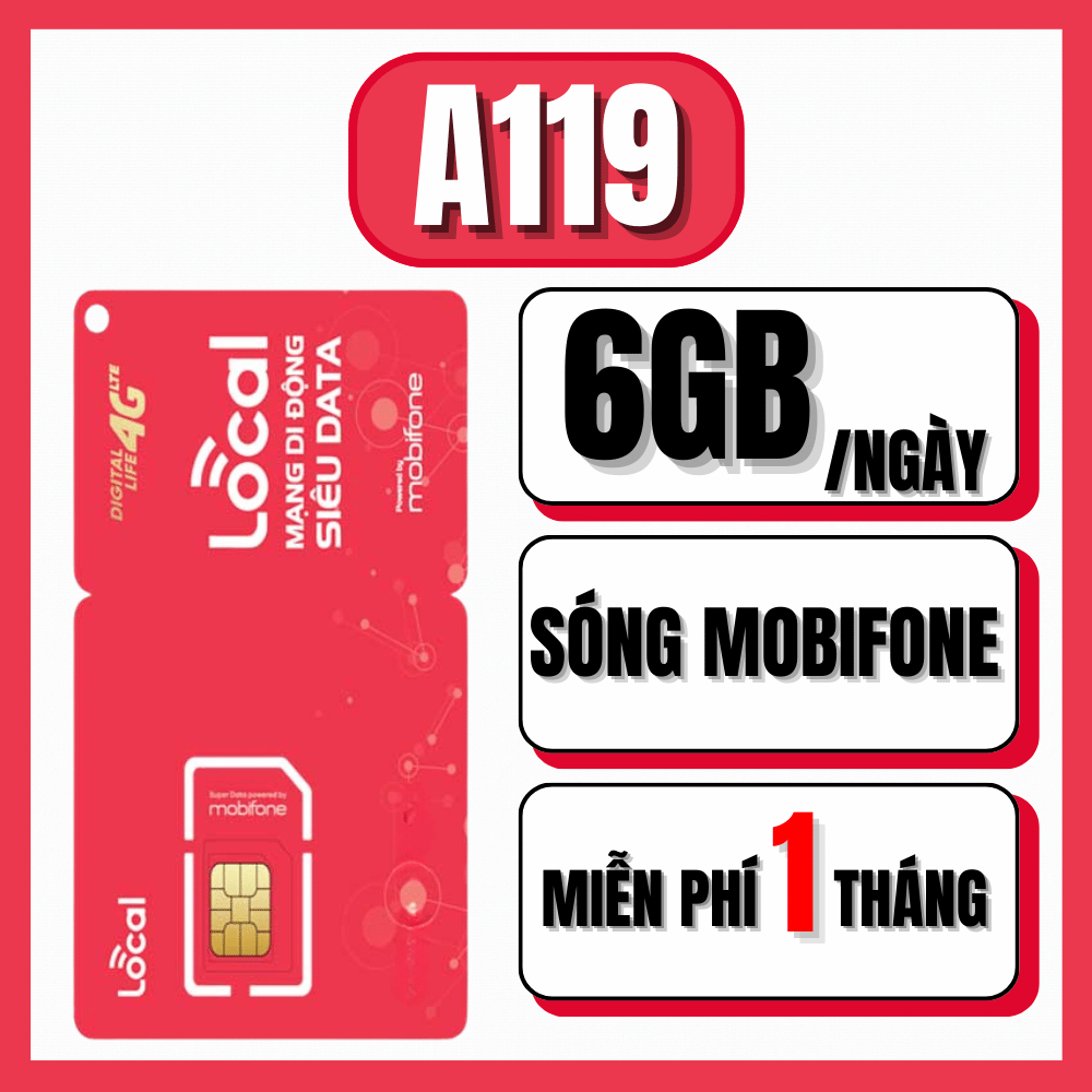 SIM 4G Mobifone Local Siêu Data Ưu Đãi Nghe Gọi Thả Ga Cả Tháng Không Cần Nạp Tiền A69 A79 A89 A99
