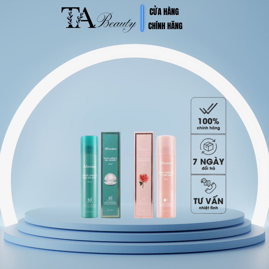XỊT CHỐNG NẮNG JM SOLUTION (xanh, hồng)