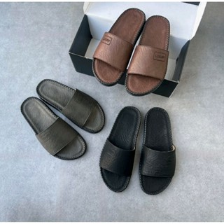 Dép Doctor Quai Ngang Dép Nam Doctor LUXURY Cao Cấp Da Xuất Nhập, Bản Đế Vừa, Đế Cao Su Đúc Khâu Chỉ 'hot' Slipper DéP