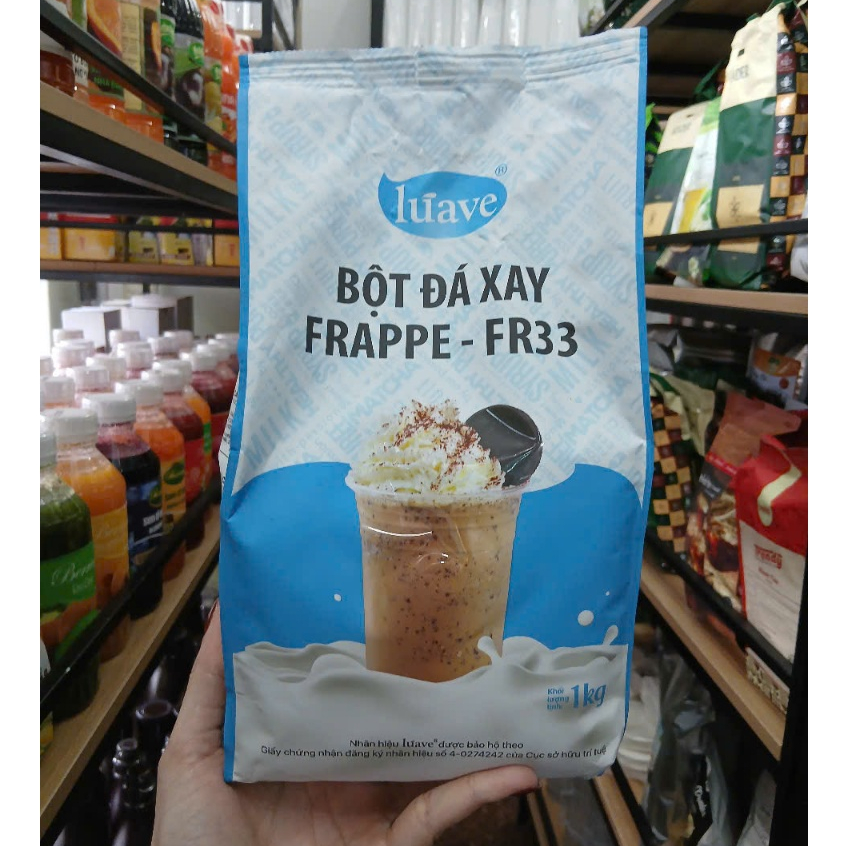 BỘT ĐÁ XAY FRAPPE FR33 LUAVE GÓI 1KG - CHỐNG TÁCH LỚP ĐỒ UỐNG SIÊU ĐỈNH