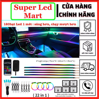  Đèn Led trang trí nội thất ô tô - 22 Led - Led viền trang trí nội thất ô tô - Bảng 22 chi tiết 
