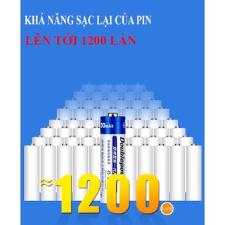Bộ pin tiểu sạc Doublepow AA 1200mAh - Hàng chính hãng