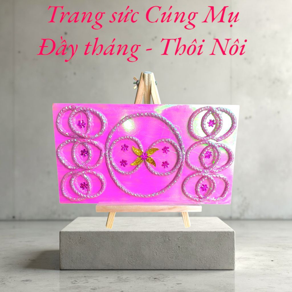 VỈ TRANG SỨC CÚNG 12 BÀ MỤ – MẪU MỚI CAO CẤP – TÔNG MÀU HỒNG PASTEL