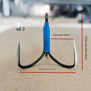 (Combo 2c)Lưỡi ba tiêu móc Camera Lửng dành cho Cần Lure(đủ size).