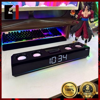 Loa Máy Tính Gaming Soundbar Bluetooth Để Bàn Niye V28 Led Rgb Tích Hợp Đồng Hồ Loa Vi Tính Âm Thanh Vòm 4D Bass Mạnh Mẽ