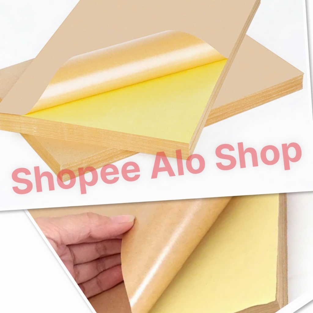 Decal Giấy In Da Bò A4 Xấp 100 Tờ, Decal Nâu A4