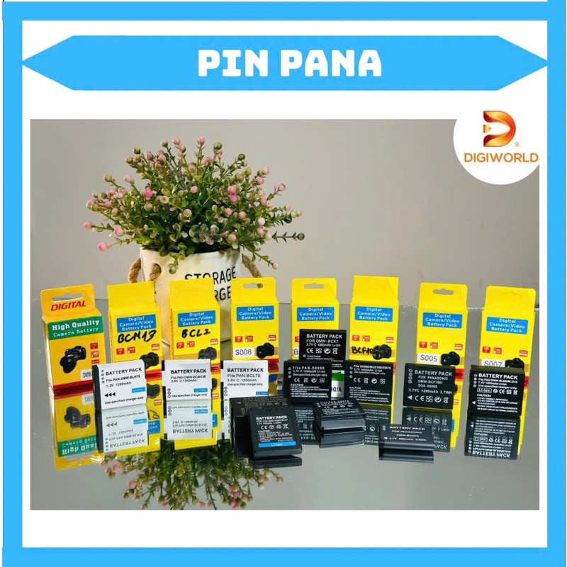 Pin Panasonic CGA-S005/ CGA-S007/ CGA-S008/ DMW-BCF10/ DMW-BLH7 ( pin thay thế dung lượng cao )