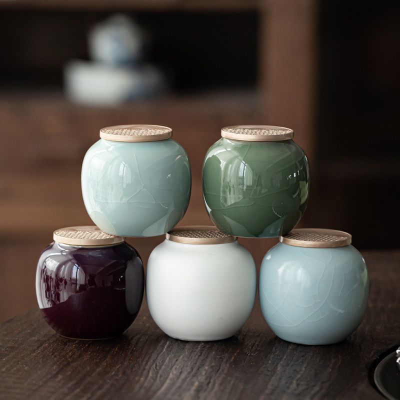 HŨ ĐỰNG TRÀ MINI GỐM SỨ – GIỮ HƯƠNG TRÀ