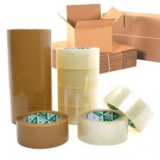  Băng Keo Dán Thùng ADIVA 100 Yard Và 200 Yard Loại Trong Và Vàng Đục Bản Rộng 4.8cm Siêu Dính 