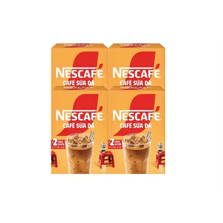 Combo 4 Hộp Cà phê sữa Nescafé 3in1 (Hộp 10 Gói x 24g)