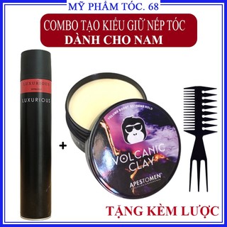 Combo Sáp vuốt tóc Osis và gôm Luxurious CB01