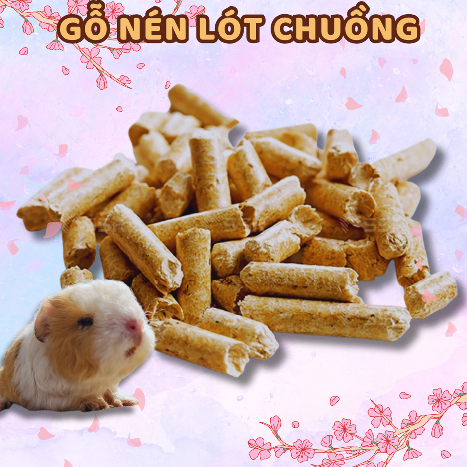  Gỗ nén vàng lót chuồng  Gói 1kg  cao cấp siêu thấm hút gỗ thông vàng loại 6mm  hàng loại 1 xuất khẩu Nhật  