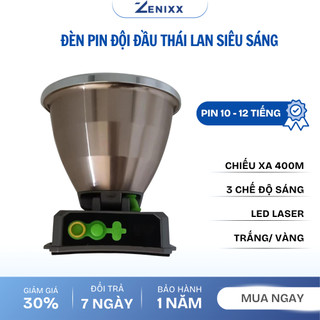  Đèn Pin Đội Đầu Siêu Sáng Thái Lan 8822 Pin Trâu 10 - 12 tiếng chiếu xa 300M chống nước 