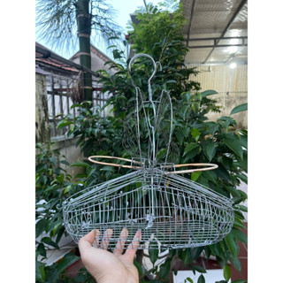 Lồng bẫy chim khuyên, chim chào mào form dáng thuyền chất liệu kẽm cứng cáp bền đẹp siêu nhạy