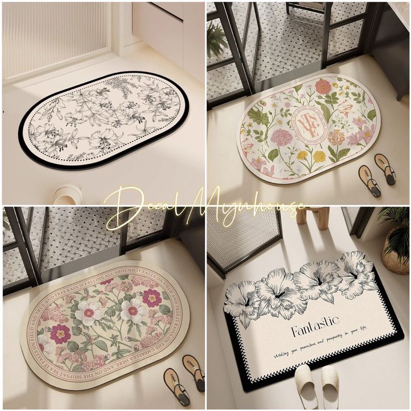 [MynHouse]Thảm Lau Chân để phòng tắm phong cách sang trọng, Thảm chất liệu cao cấp độ bền cao chống thấm nước,dễ vệ sinh