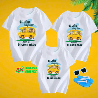 áo gia đình 4 người mùa hè 2026, áo gia đình là số 1 chất cotton mịn mát - Xưởng Áo Thun Anh Nga