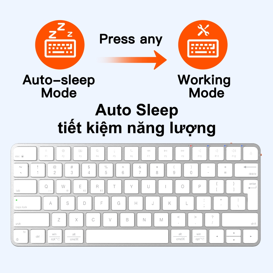 Bàn phím không dây Meetion iKey K210 không ồn 2 mode kết nối Bluetooth 2.4G pin sạc cổng type C | BigBuy360 - bigbuy360.vn