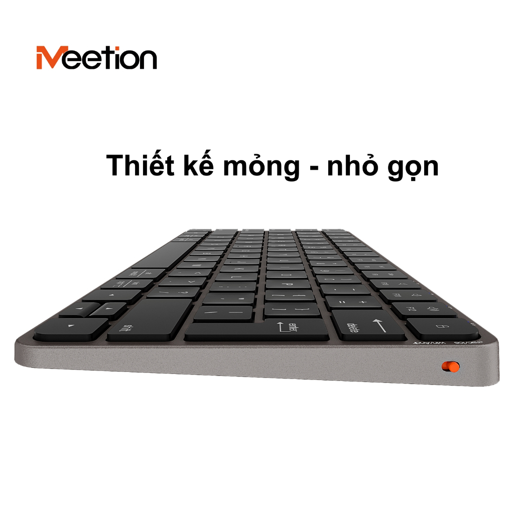 Bàn phím không dây Meetion iKey K210 không ồn 2 mode kết nối Bluetooth 2.4G pin sạc cổng type C | BigBuy360 - bigbuy360.vn