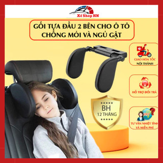 Gối tự đầu 2 bên thế hệ mới tạo cảm giác thoải mái khi ngủ trên ô tô