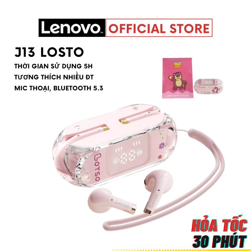 [LOTSO] Tai nghe bluetooth Disney J13 - Tích hợp mic - Có dây đeo - Màn hình LED / 056447_307539