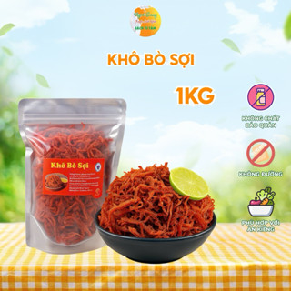 Khô bò ,khô bò sợi ,bò 100% loại thơm ngon đậm vị  - túi 1kg