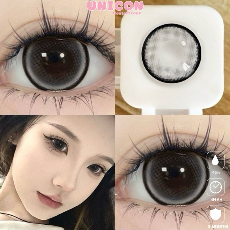 Lens Mắt Kính Áp Tròng xám thuỷ tinh dream gray Dia 14.5mm Gdia 14.2mm