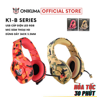 ONIKUMA K1-B - Tai Nghe Chuyên Dụng Gaming Siêu Nhẹ Có Micro - Jack 3.5mm