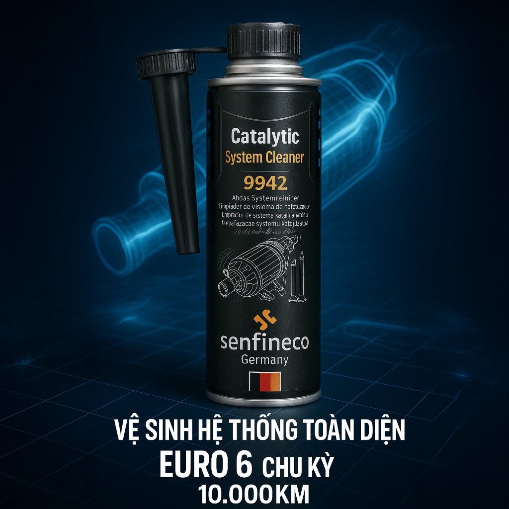 Senfineco 9986 | 9985 | 9997 | 9916 | 9942 | Dung Dịch Vệ Sinh Kim Phun, Béc Phun, Buồng Đốt & Xử Lý Khí Thải Cao Cấp