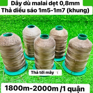  Dây dù malai giá rẻ sợi dẹt 0,8mm 1000m thả diều sáo 1m5 - 1m7 lên tật trời mây 