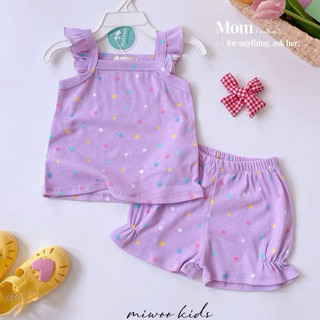  Đồ bộ 2 dây cánh tiên bèo bé gái xuất Nhật Miwoo 