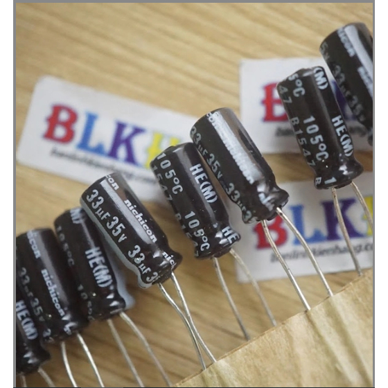 10 Tụ hóa 35V 33uF 5x11 chính hãng Nichicon