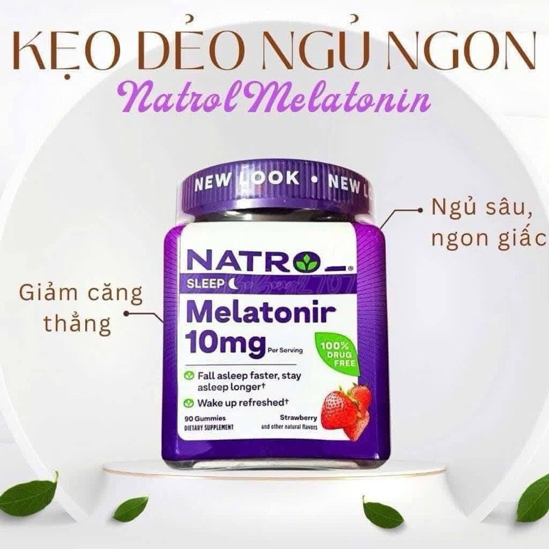 Kẹo ngủ ngon Natrol Melatonin 90 viên giúp ngủ ngon mơ đẹp