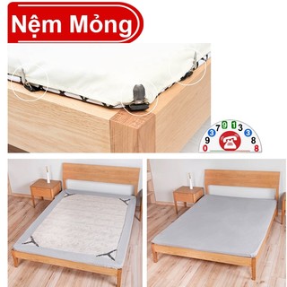 Bộ Dây Kẹp Cố Định Chăn Ga Giường, Phụ Kiện Giường Ngủ Chăn Gối Drap Đệm