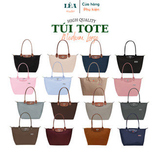 [CHẤT LƯỢNG CAO] Túi Tote LC có thêu logo GẤP GỌN M L cao cấp đi học/ làm - có bán lót túi