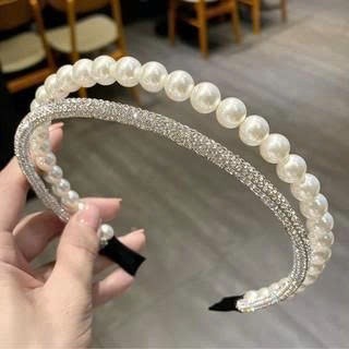 Băng đô trai đính đá sang trọng, phụ kiện tóc dự tiệc, băng đô thời trang nữ cao cấp-N'Lee house