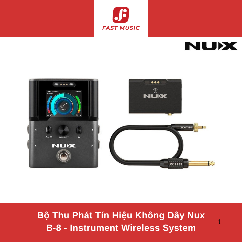 Wireless System Cho Guitar Nux B-8 Chính Hãng