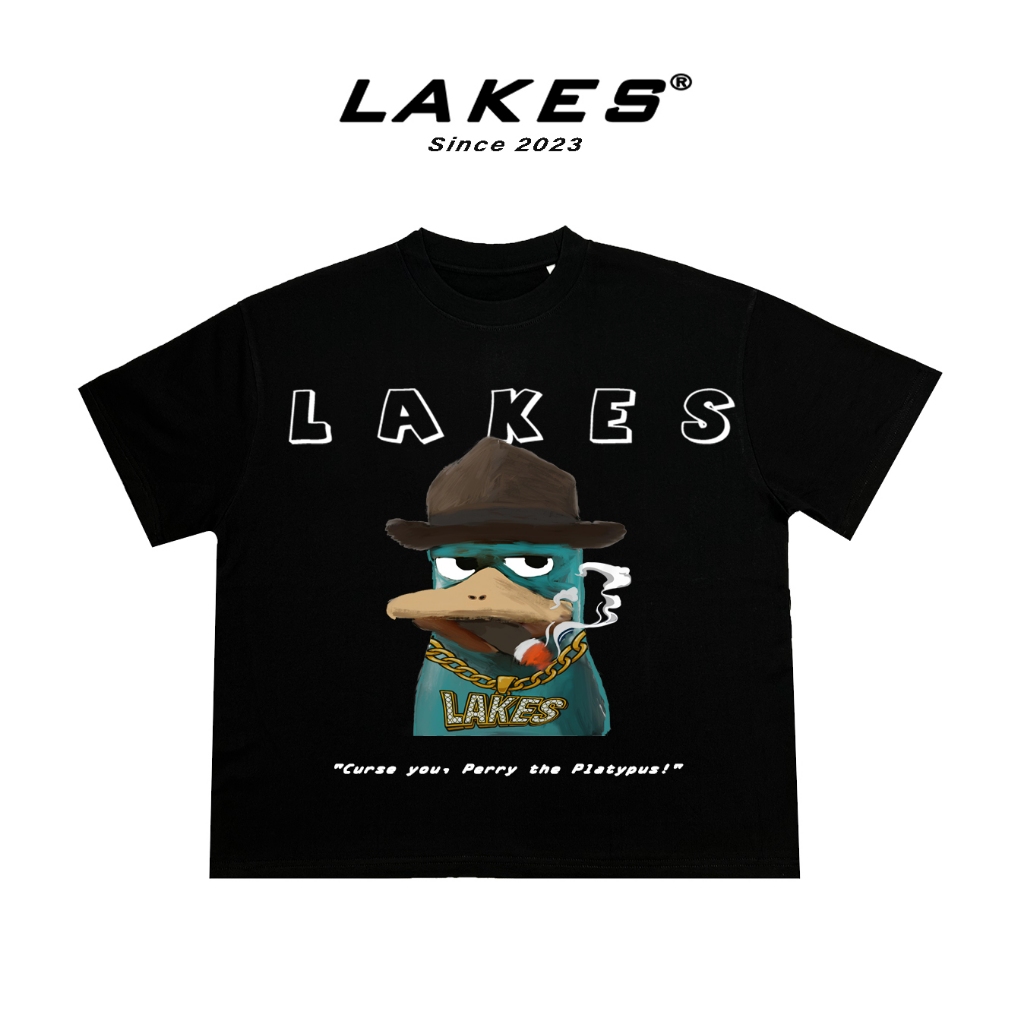 Áo Thun Boxy LAKES In Hình Con Vịt Chất Liệu Cotton Cao Cấp